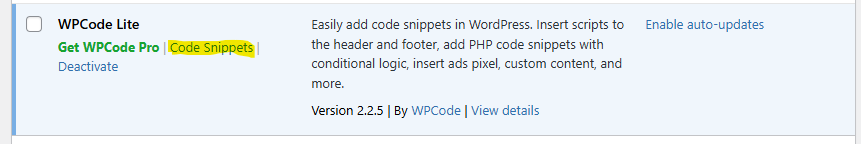 WP Code